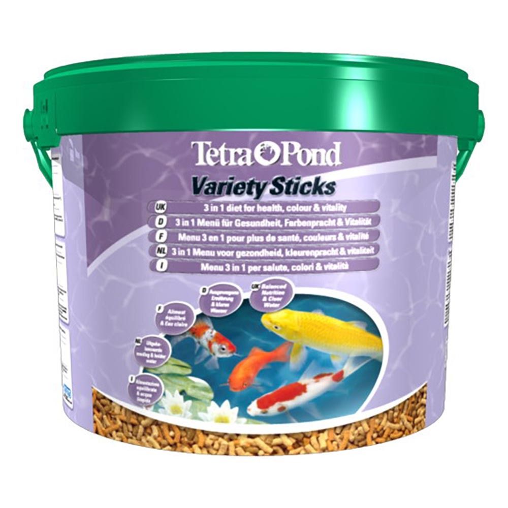 Tetra Pond Variety Sticks 10 л - корм для прудовых рыб (смесь палочки)