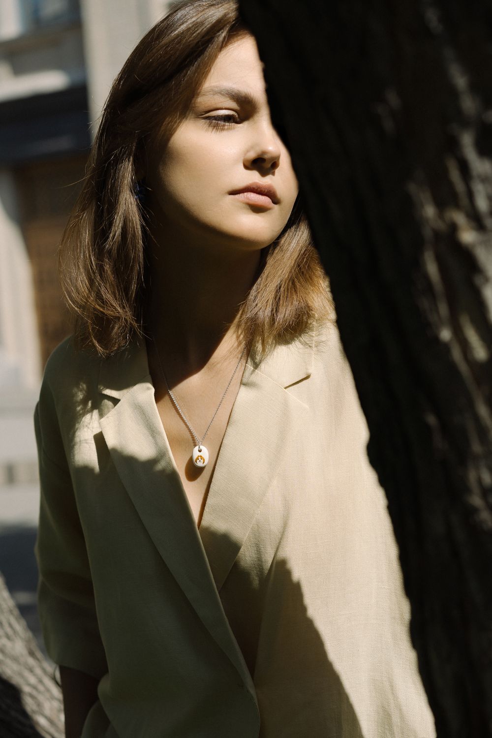 Кулон Собака, керамика