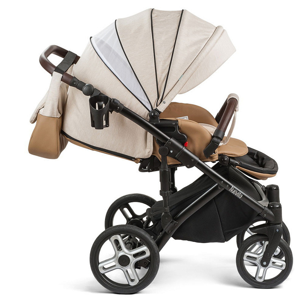 Детская коляска Nuovita Carro Sport 2 в 1 Marrone/Бежево-коричневый
