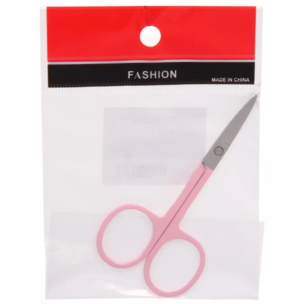Ножницы маникюрные в пакете «Manicure set», классические, цвет розовый, 9см✦