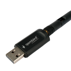 Сетевой адаптер WiFi Gembird Сетевой адаптер WiFi+Bluetooth 600 Мбит,двухдиап.с антенной, USB,802.11b / a / g / n / ac, RTL8821CU (WNP-UA-019)