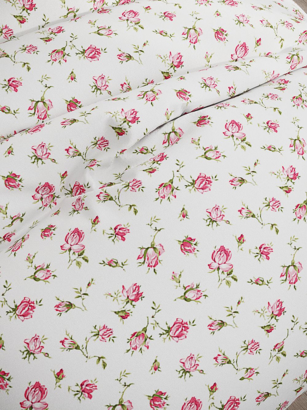 Постельное белье Сказка "Розовые бутоны" 1,5-сп   наволочка 50х70 1шт Простынь на резинке 90х200 см  Пододеяльник 145х215 см