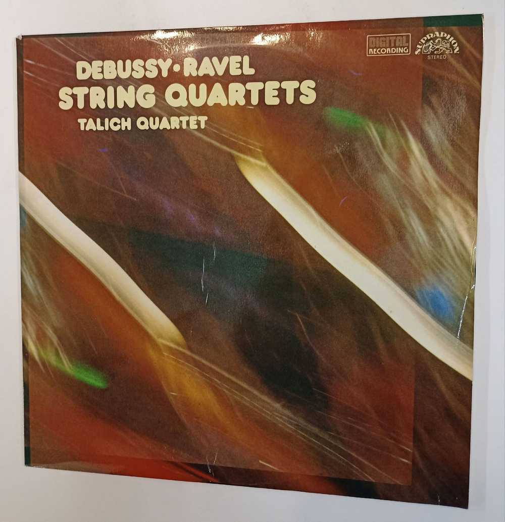 Винтажная виниловая пластинка LP Debussy Дебюсси Ravel Равель, Talich Quartet String Quartets Струнный Квартет (Чехословакия 1991)
