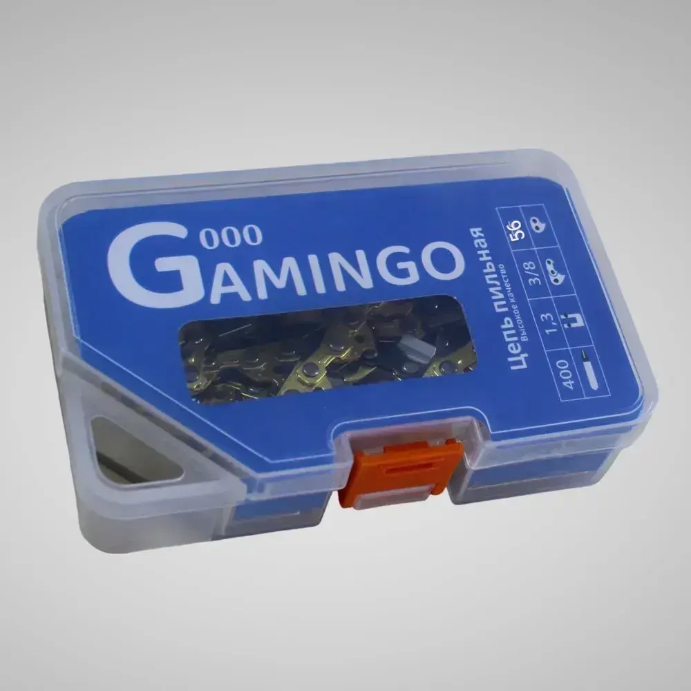 Цепь пильная для бензопилы 56 звеньев паз 1,3мм шаг 3/8