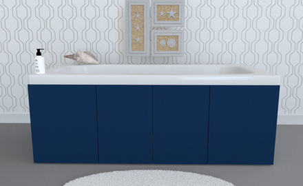 Экран под ванну комбинированный TR-9-130 крокус матовый