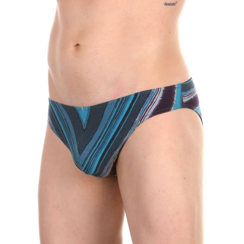 Мужские трусы слипы синие в полоску GOLDENBAY 1304