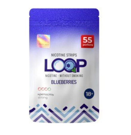 Никотиновые пластинки LOOP BLUEBERRY (12 МГ) - ЧЕРНИКА