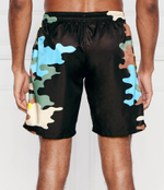 Шорты для плавания Camouflage Plein Sport - черный(MMX0121 SXV005N)