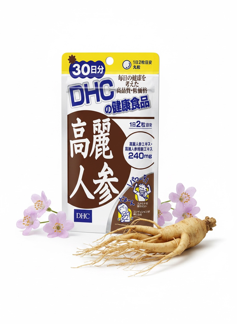 DHC Ginseng Красный женьшень для усиления иммунитета, 60 шт