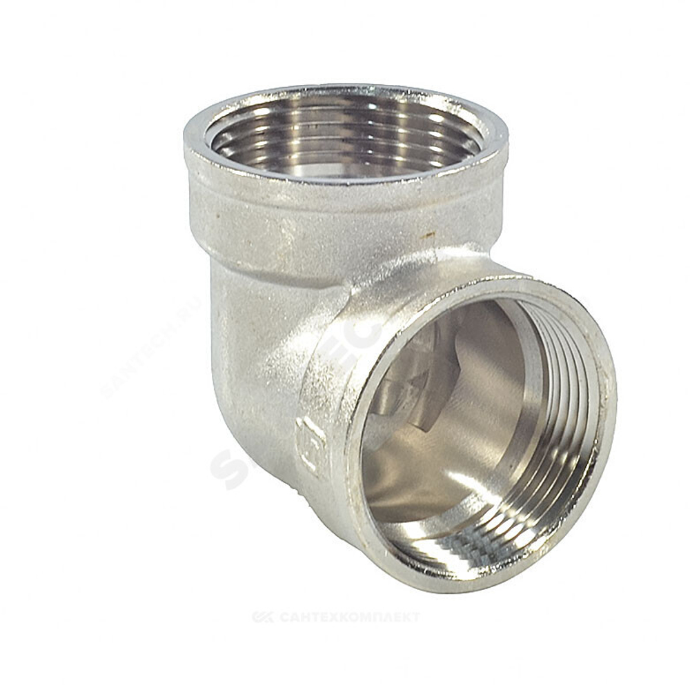 Угольник латунь никель Ду 32 (1 1/4") ВР/ВР SantechSystems