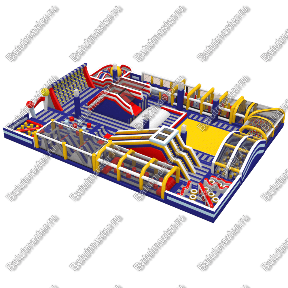 Надувной комплекс "Просторы для забав" 32,5*21,6*5 м