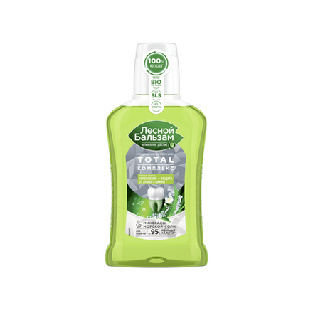 Лесной бальзам Ополаскиватель для полости рта Природная свежесть с алоэ и белым чаем 250мл