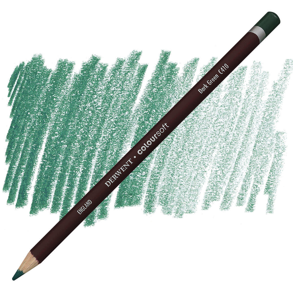 Derwent Coloursoft. C410 Dark Green