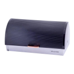 Хлебница нерж сталь, пластик, 38.5х25.5х18.5 см, Kamille, 1114