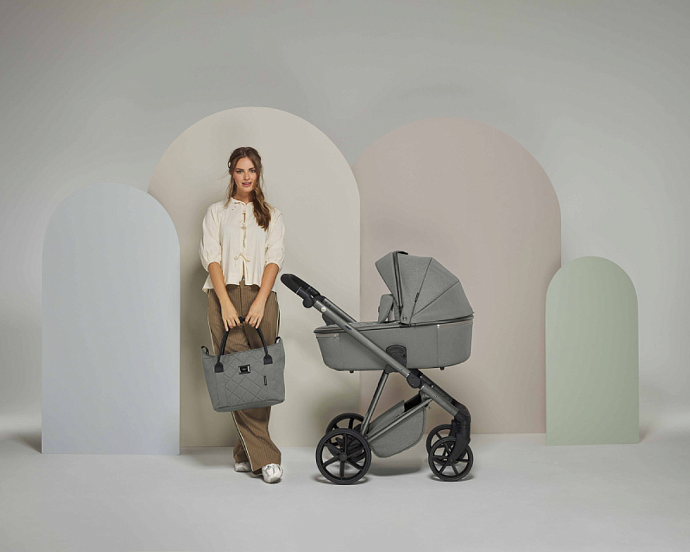 Детская коляска Adamex Delta Natura 2 в 1 DN-7-SALVIA (ШАЛФЕЙ)