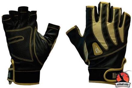 Перчатки спиннингиста Alaskan беспалые BL/Beg XL (AGWK-03XL)