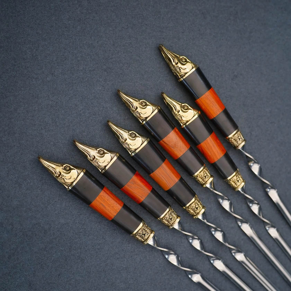 Подарочный набор шампуров "Щуки"