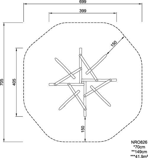 Пирамида из деревянных балок