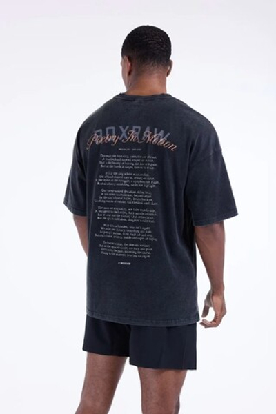 Футболка BOXRAW Poetry In Motion Oversized чёрная