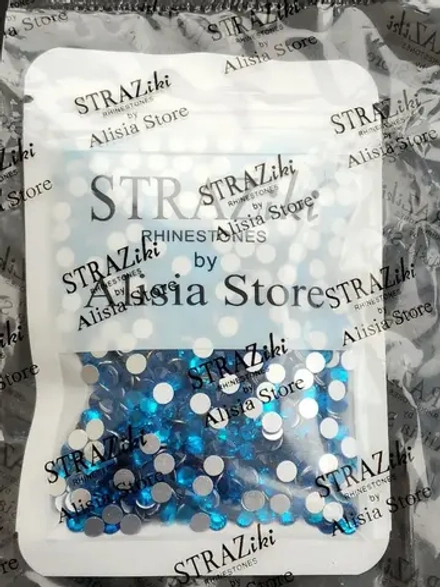 Стразы холодной фиксации стекло ss20 Capri Blue