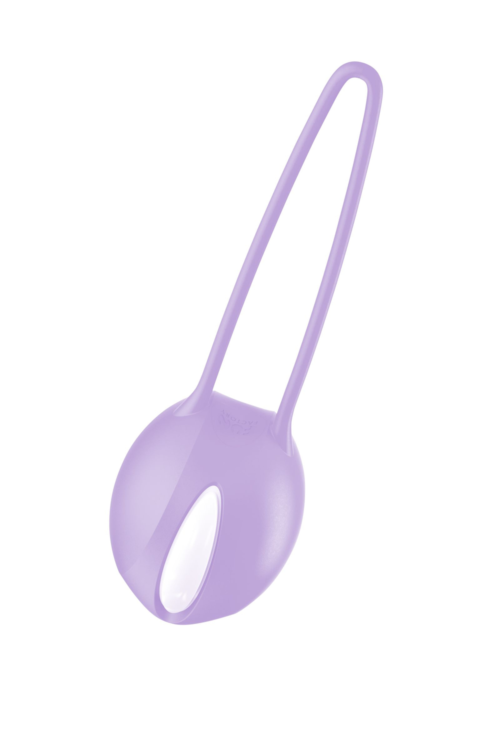 Сиреневый вагинальный шарик Smartballs Uno с петлей (Цвет: сиреневый)