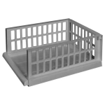 Органайзер с выдвижной полкой на роликах smart L 450х180 мм Серый