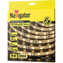 СД Лента Navigator 14 471 NLS-2835WWST72-6-IP20-12V