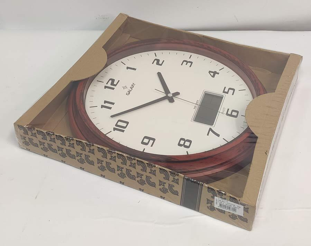 Настенные часы с термометром и гигрометром T-1971-F Galaxy