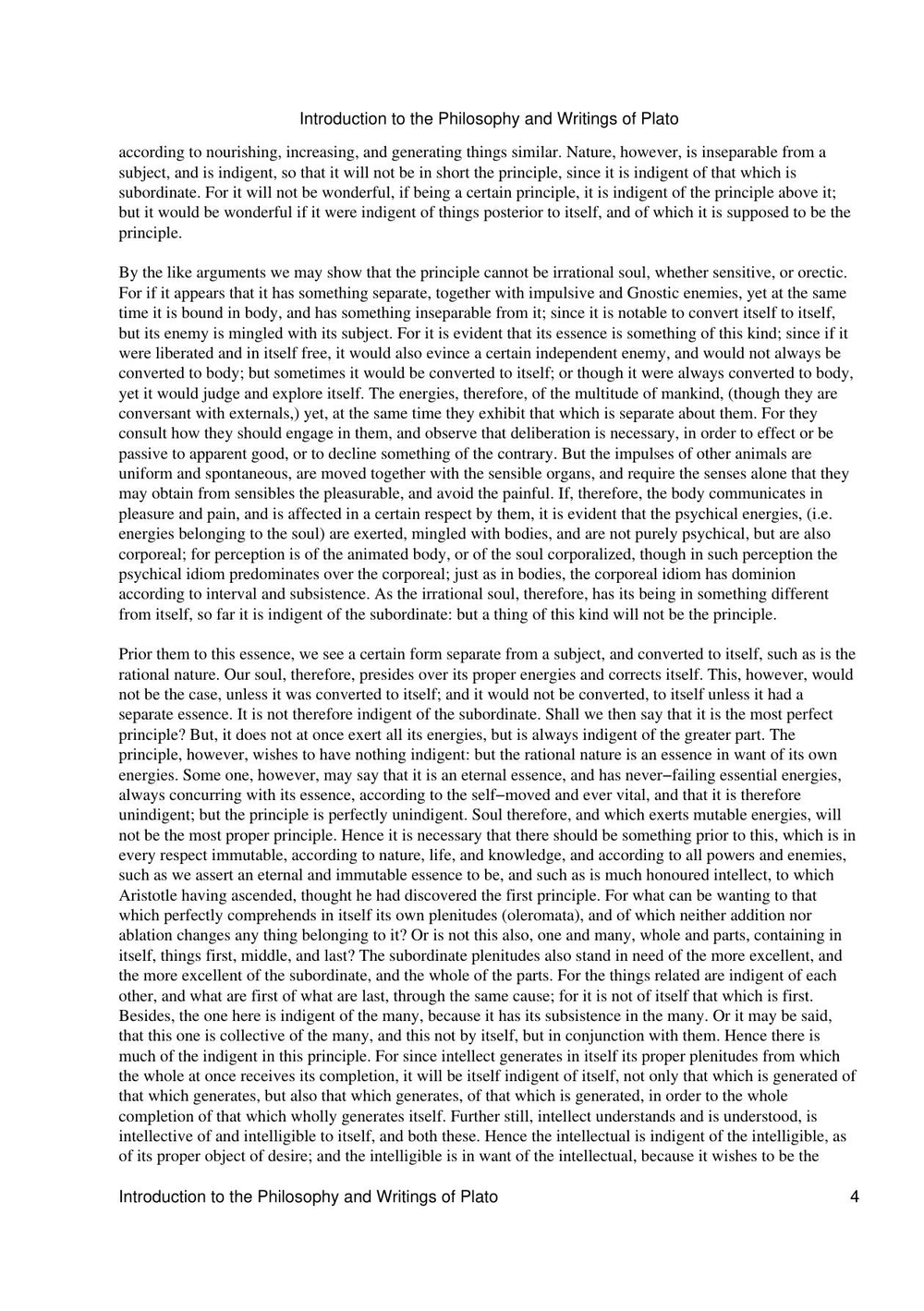 Introduction to the Philosophy and Writings of Plato | Thomas Taylor