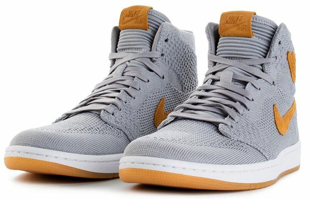 Кроссовки Jordan Air Jordan 1 Retro High Flyknit Wolf Grey