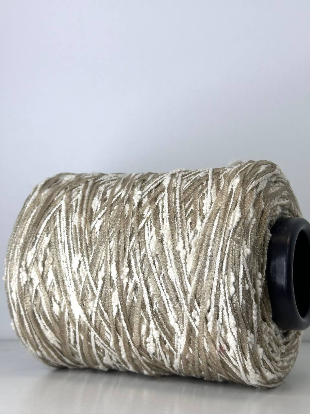 STRIPE - Azeta Filati; 65% хлопок, 35% п/а; 210м/100гр; цвет: молочный, бежевый; S715; МР