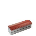 Парапет полимеркомпозитный Monblan 130мм (0,5 кирпич) красный