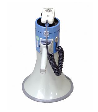 SHOW ER66SD - Мегафон ручной 25 Вт,вын.микр.,сир, 12 В, 8 батарей тип"С" вес 1,65 кг, пластик