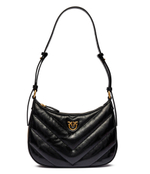 Кожаная сумка хобо HALF MOON MINI Pinko - черный(102790 A1RO)