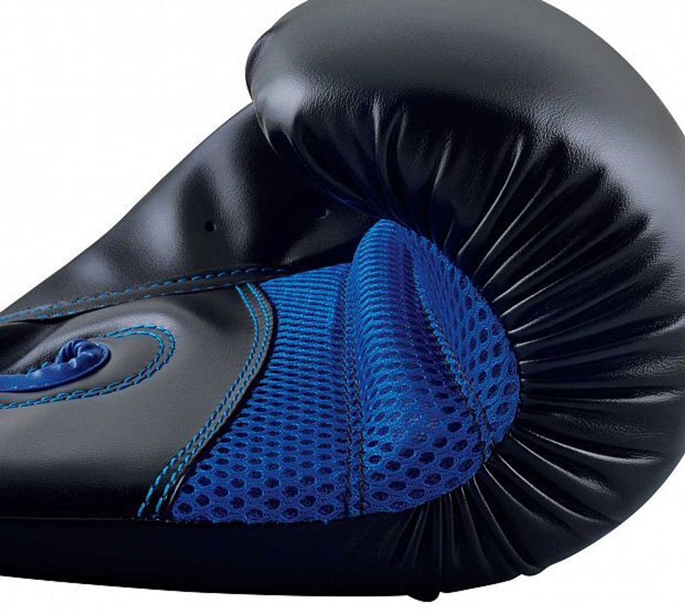 Перчатки боксерские Hybrid 80 черно-синие adiH80