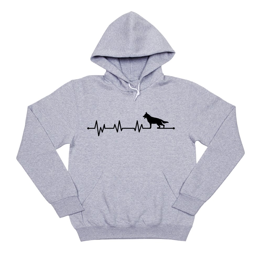 Толстовка "Овчарка - сердечный ритм"