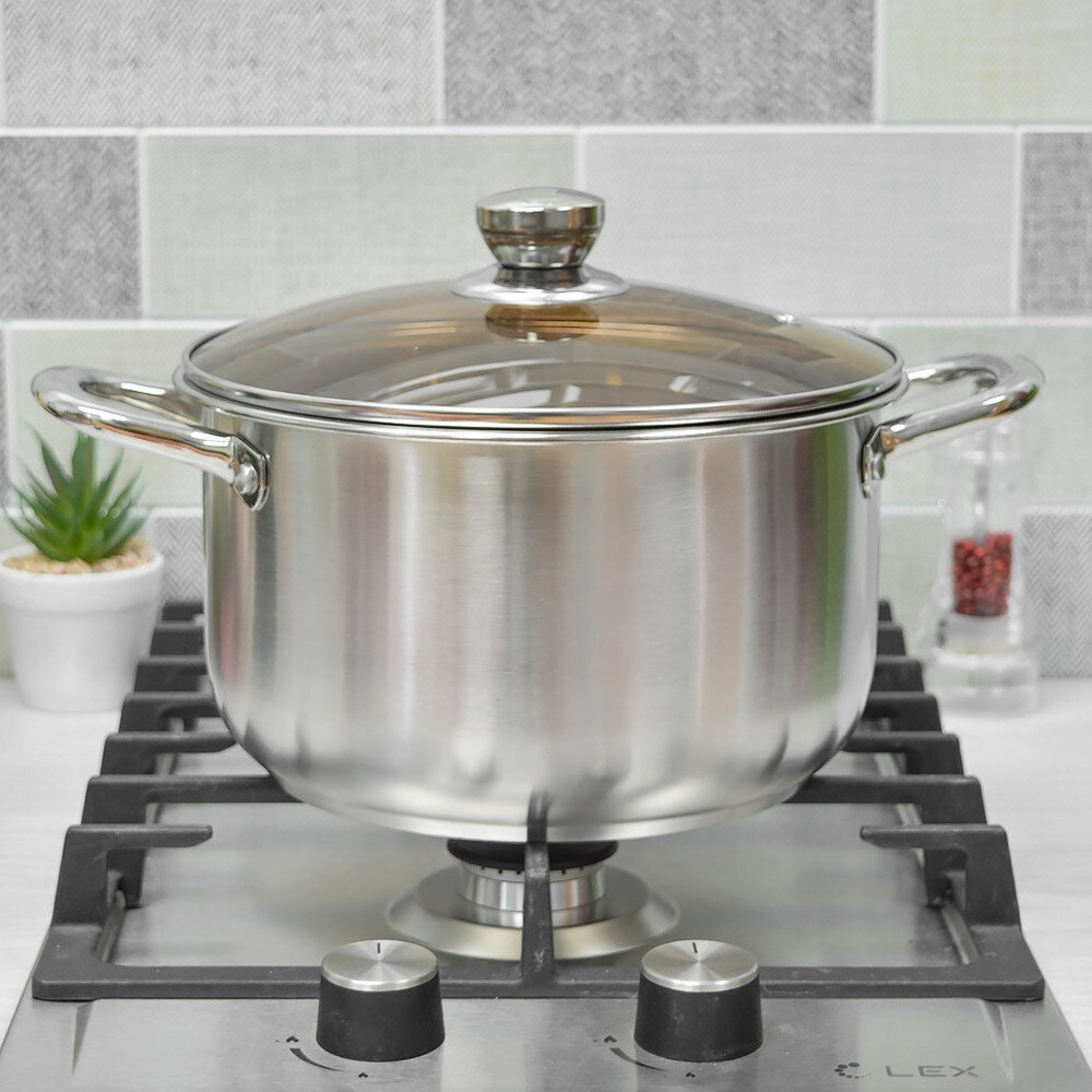 Кастрюля 4,6л из нержавеющей стали