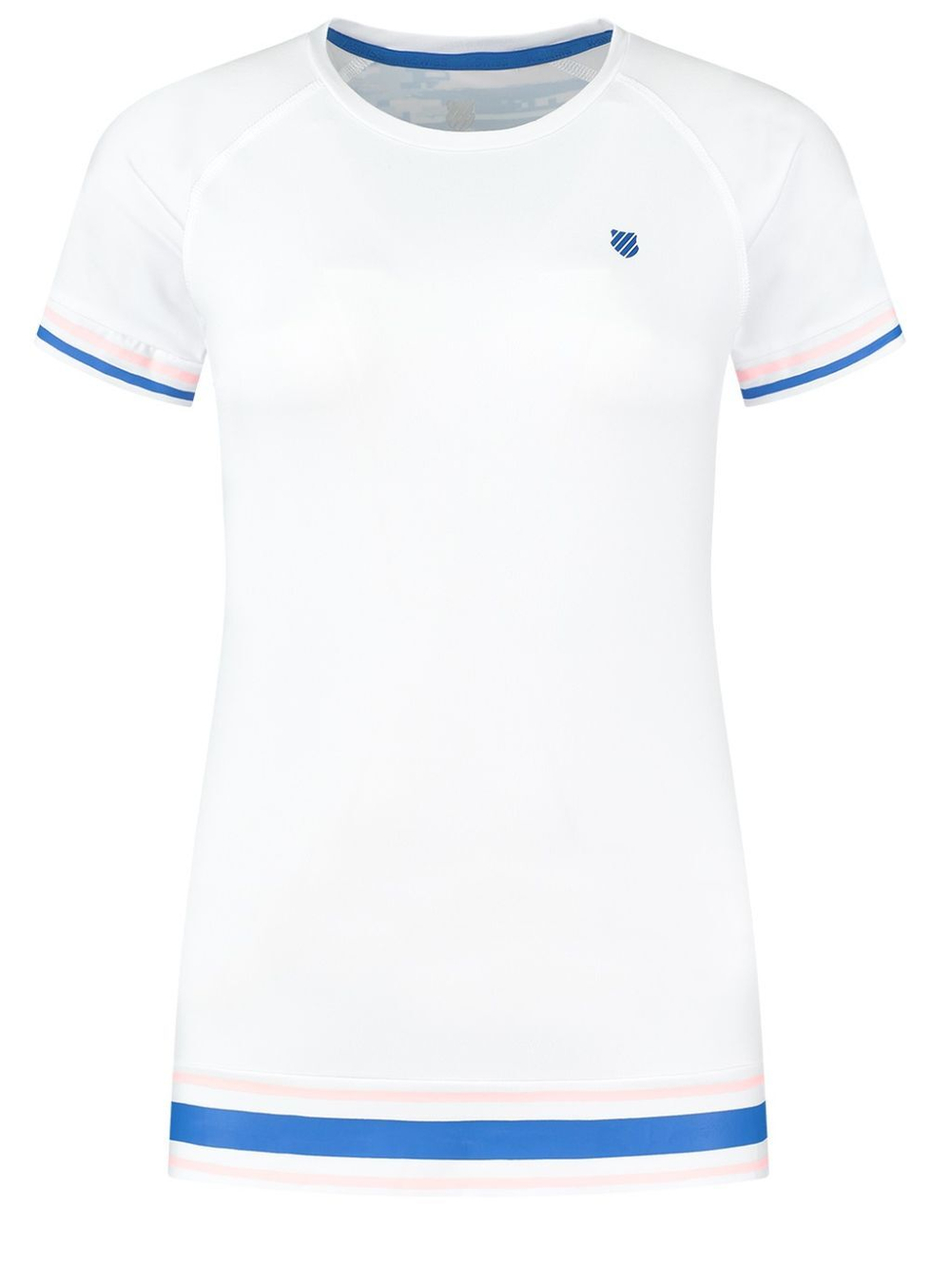 Женская теннисная футболка K-Swiss Tac Hypercourt Round Neck Top - белый