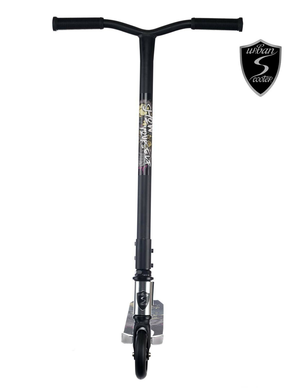 Трюковой самокат Urban Scooter Extreme 110 Print Ghost серебряный
