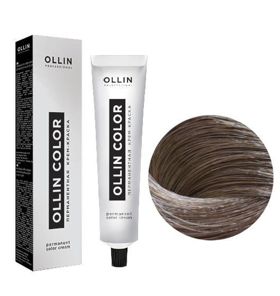 Ollin Color Крем-краска для волос, перманентная, тон №5-1, Светлый шатен пепельный, 60 мл