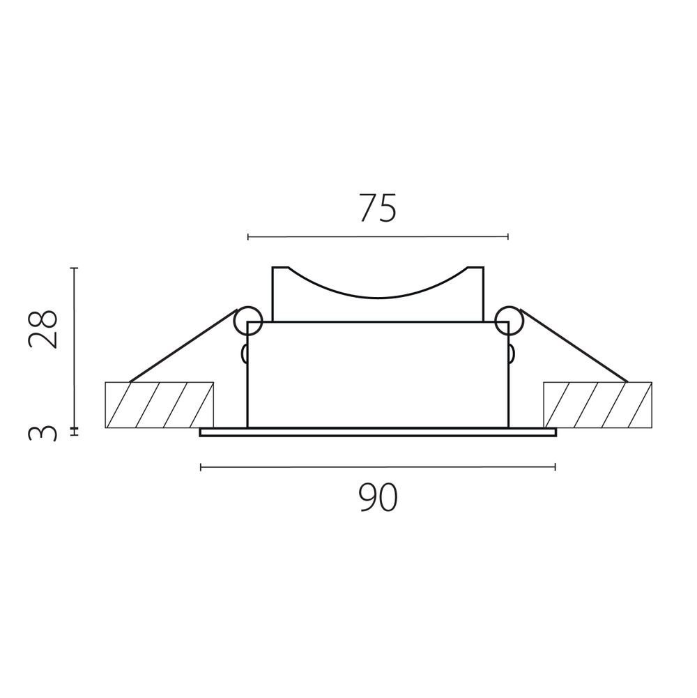 012916 Рамка (светильник) PVC д/LED-модулей 941хх и LED-ламп D50мм PIANO ROUND БЕЛЫЙ IP65