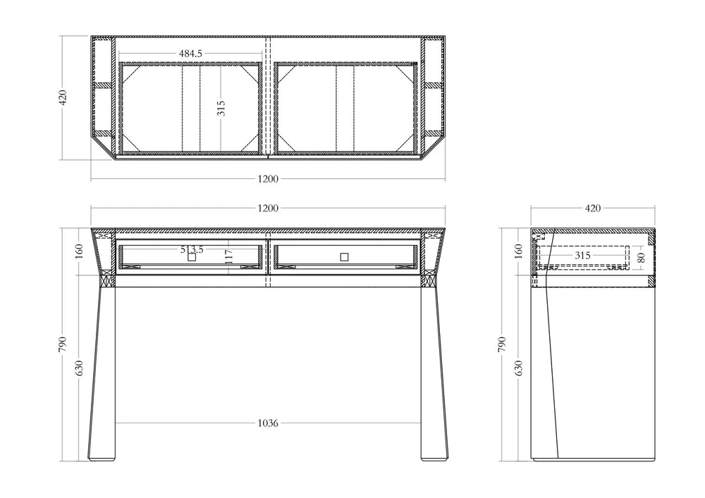 Консольный стол Garda Decor KFG125