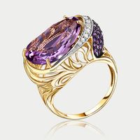 Кольца золотые со вставками