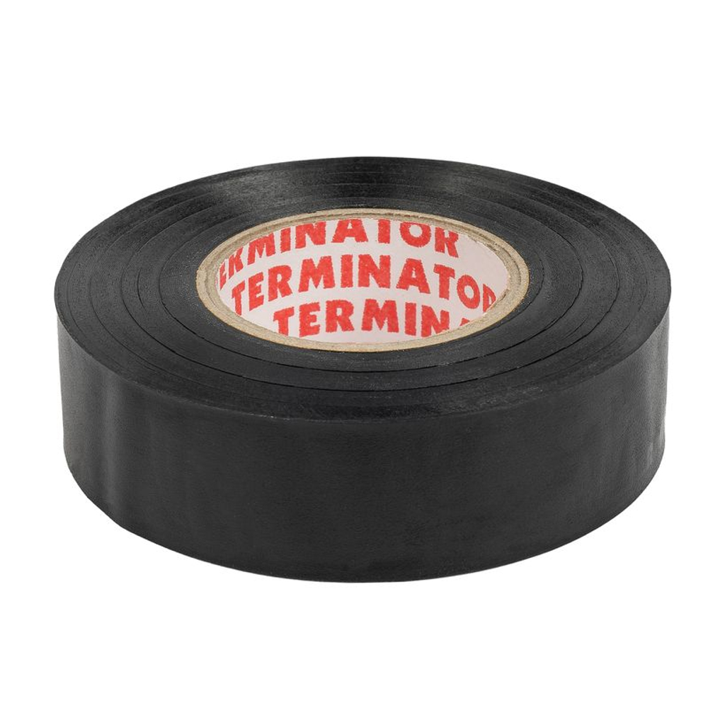 Изолента автомобильная черная 19 мм 20 м Терминатор