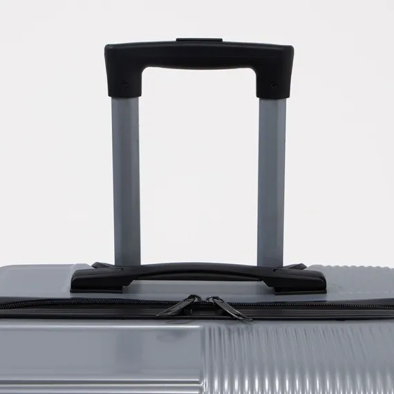 Чемодан маленький 24&quot; кодовый замок, цвет серебряный