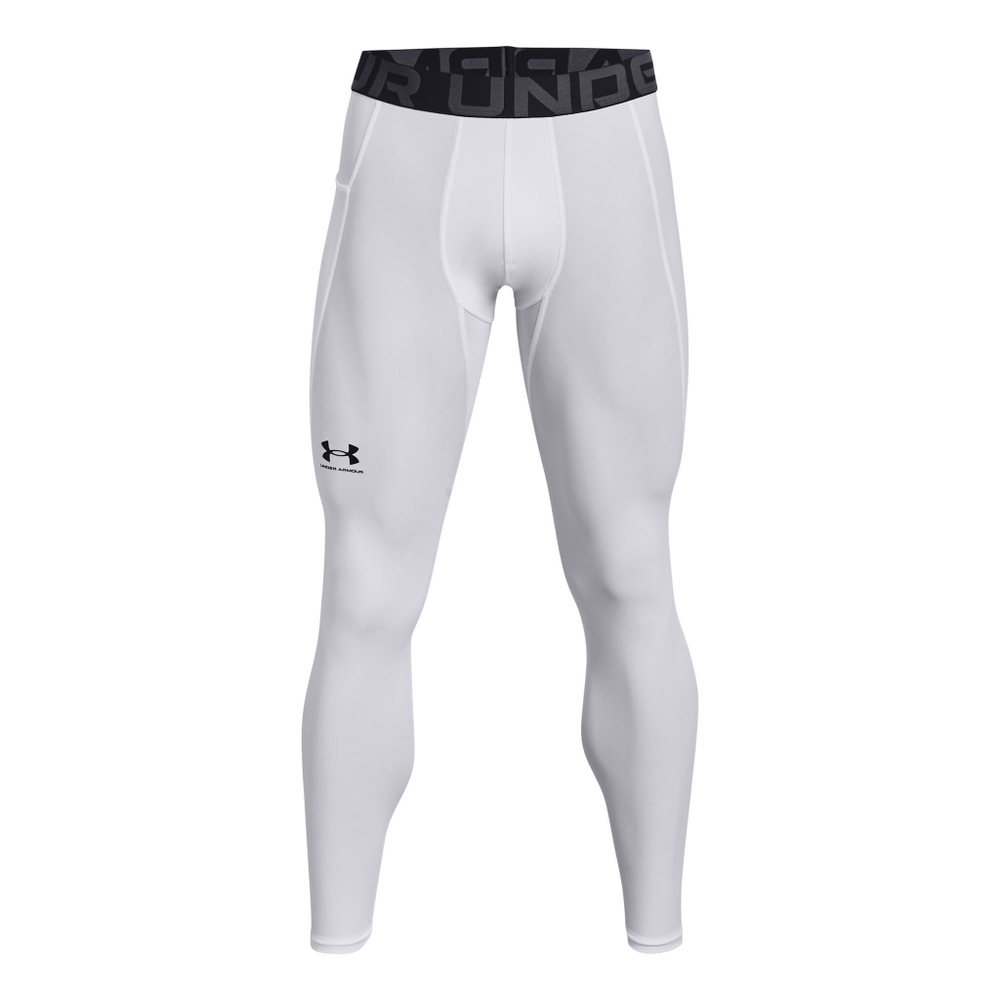 Мужские теннисные штаны Under Armour Heatgear Tight Men - White, Black