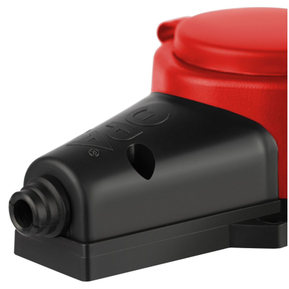 Колодка ЭРА KX-3e-RED-IP44 каучуковая с заземлением 3 розетки 16A IP44 красная
