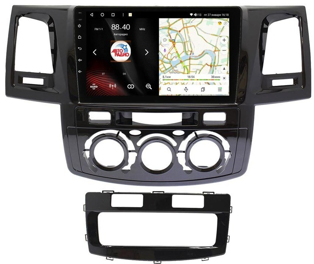 Магнитола для Toyota Hilux 2012-2015 - Vaycar VA77-1143 на Android 13, 8-ядер, 2Гб-32Гб, 4G SIM-слот