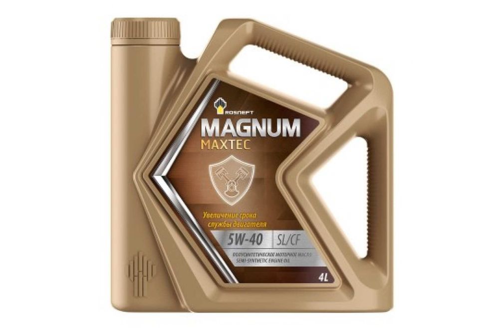 Моторное масло РОСНЕФТЬ Magnum Maxtec 5W-40 SL-CF п-синт. кан. 4 л 40814642