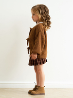 Кардиган с бантиками, Горчичный